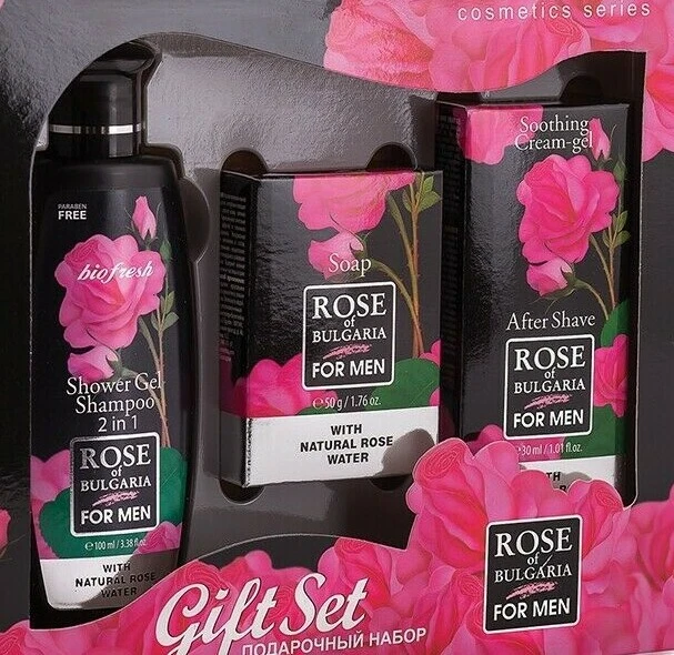 Rose Of Bulgaria Aftershave lotion for Men with natural rose