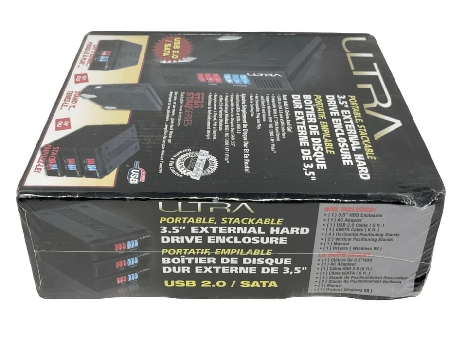 New Ultra Portable, Stackable 3.5" External Hard Drive Enclosure - Image 3 of 4