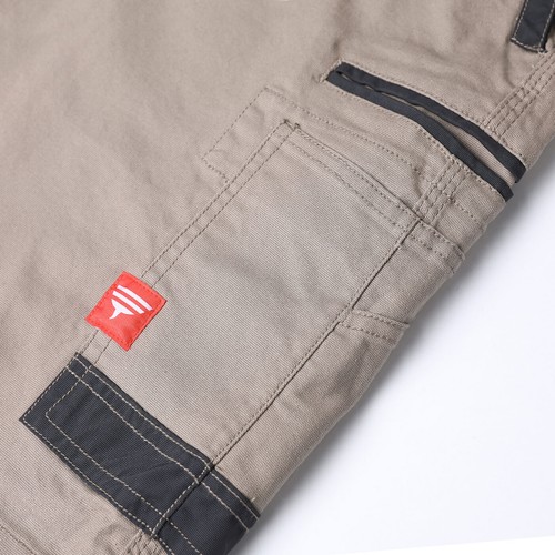Big BEE Work Shorts Mens Workwear Stretch Cotton Canvas Cargo Pockets Patch - Picture 17 of 35