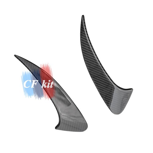 FOR MERCEDES BENZ W118 CLA35 A45 AMG DRY CARBON FIBER REAR BUMPER FINS SPLITTE - Foto 5 di 14