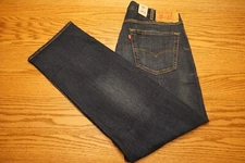 NWT MEN'S LEVI JEANS 501 Original Multiple Sizes Straight Button Fly Stretch $79