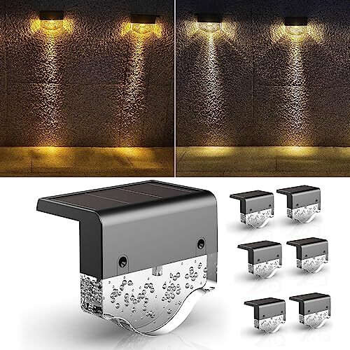 Illuminazione Solare A.bigwhale LED per Recinzioni e Pareti Esterne