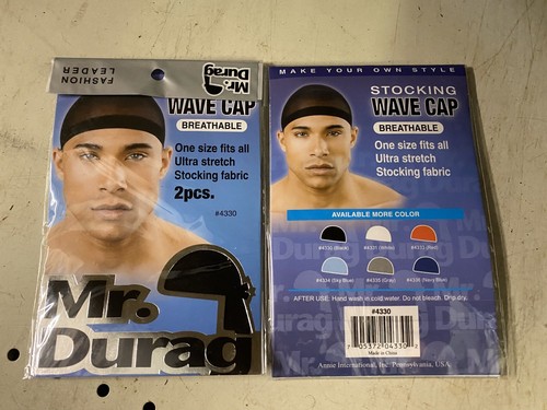 (3) ANNIE MR. DURAG STOCKING WAVE CAP 