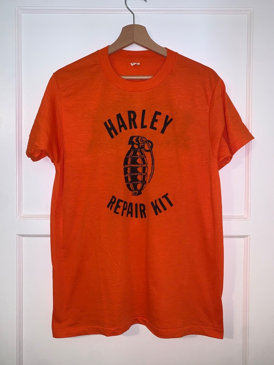 Tシャツ・カットソー HONDA MOTORCYCLE Vintage Cutoff Tshirt Red 1980s vintage HONDA MOTORCYCLE Harley Davidson Repair Kit