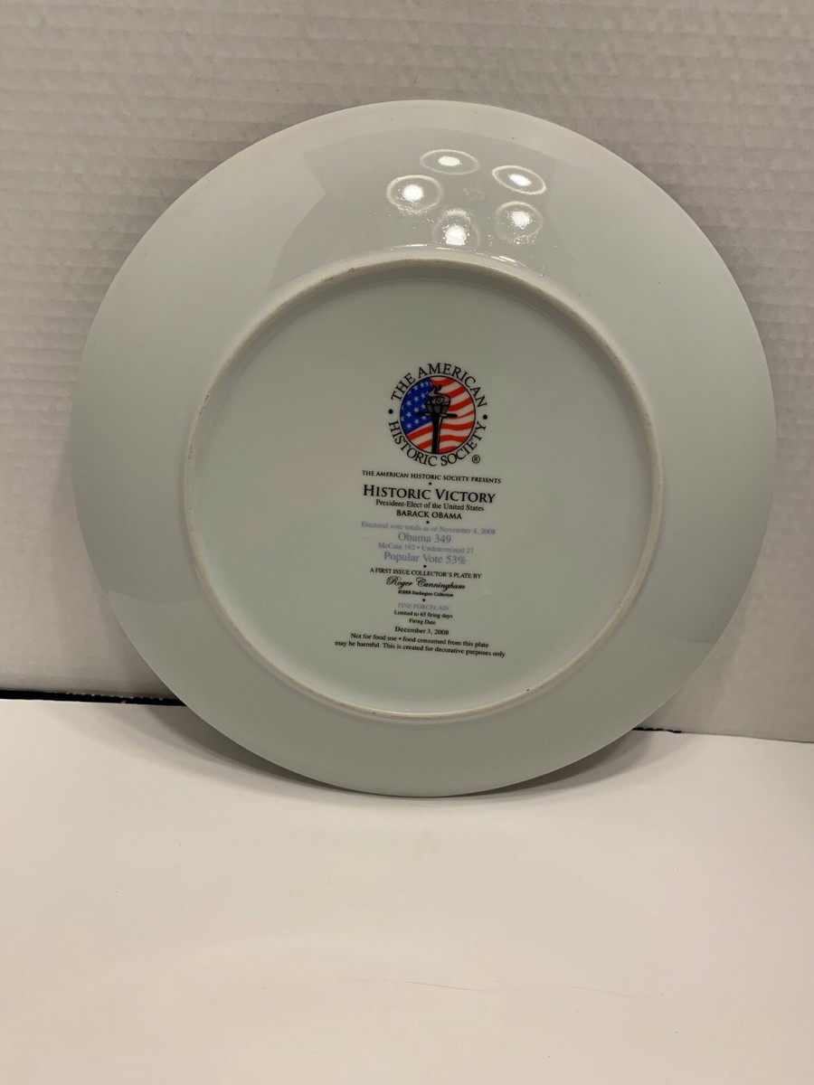 2 Barack Obama Collector Plates -Nomination and Victory | eBay