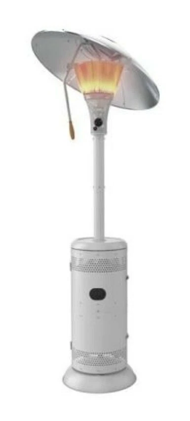 Hampton Bay Heat Focusing Outdoor Gas Heater White | eBay
