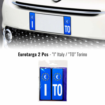 Aufkleber Kennzeichen Auto Italien Europa Provinz Torino Mit Plättchen Starr