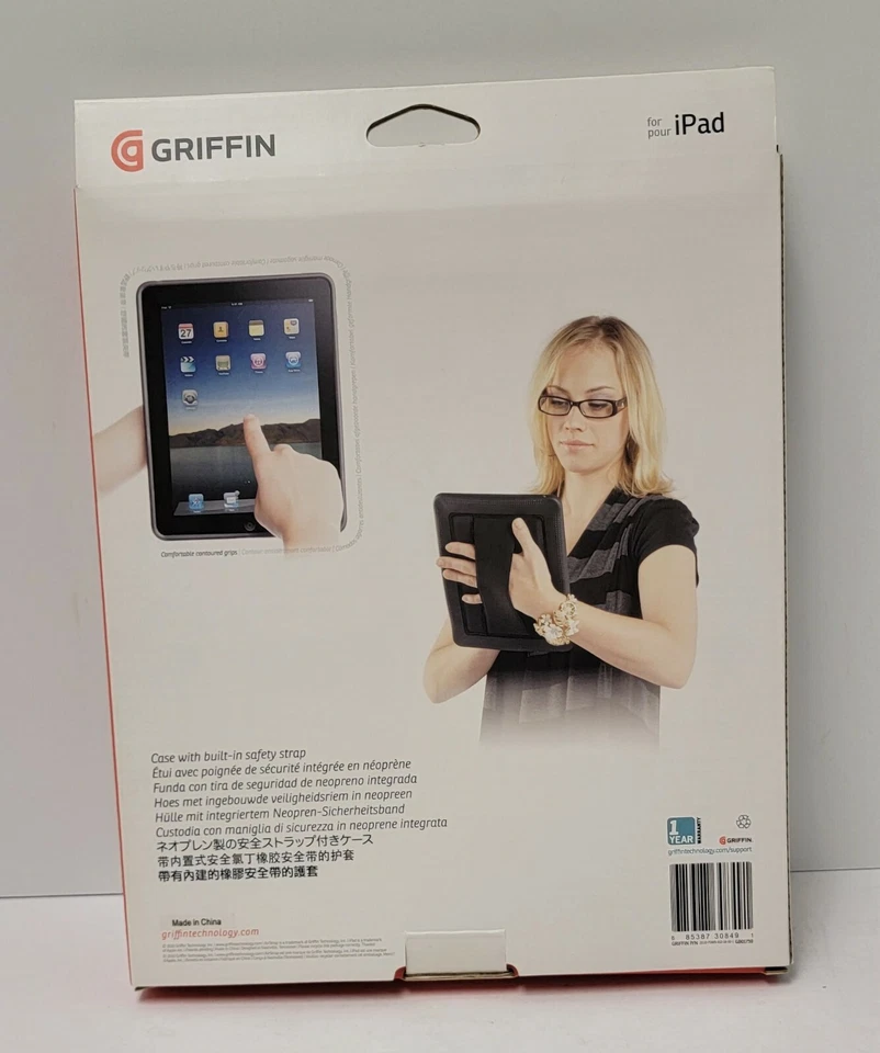 Griffin AirStrap Rugged Tough Protective Cover Case Built-In Strap for iPad (1st - Image 2 of 2