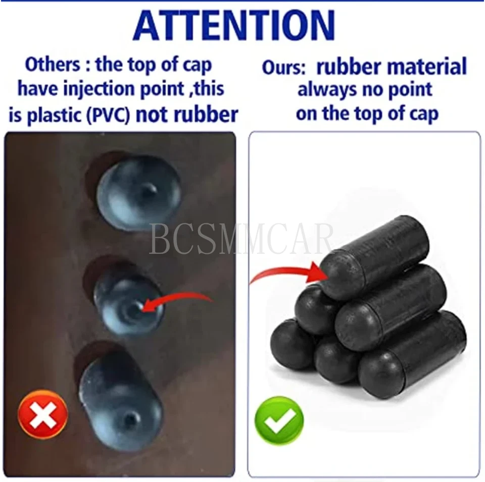 80Pcs Rubber Carburetor Vacuum Cap Assortment Kit 5/32 in-3/8 in 6 Types Boxed - Image 4 of 4