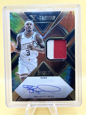 Bradley Beal 2023-24 Select XFS-BRA Tie Dye XFactor Signatures Auto #22/25 SUNS