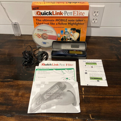 WizCom QuickLink-Pen Elite Scanner E04087 Works New Batteries