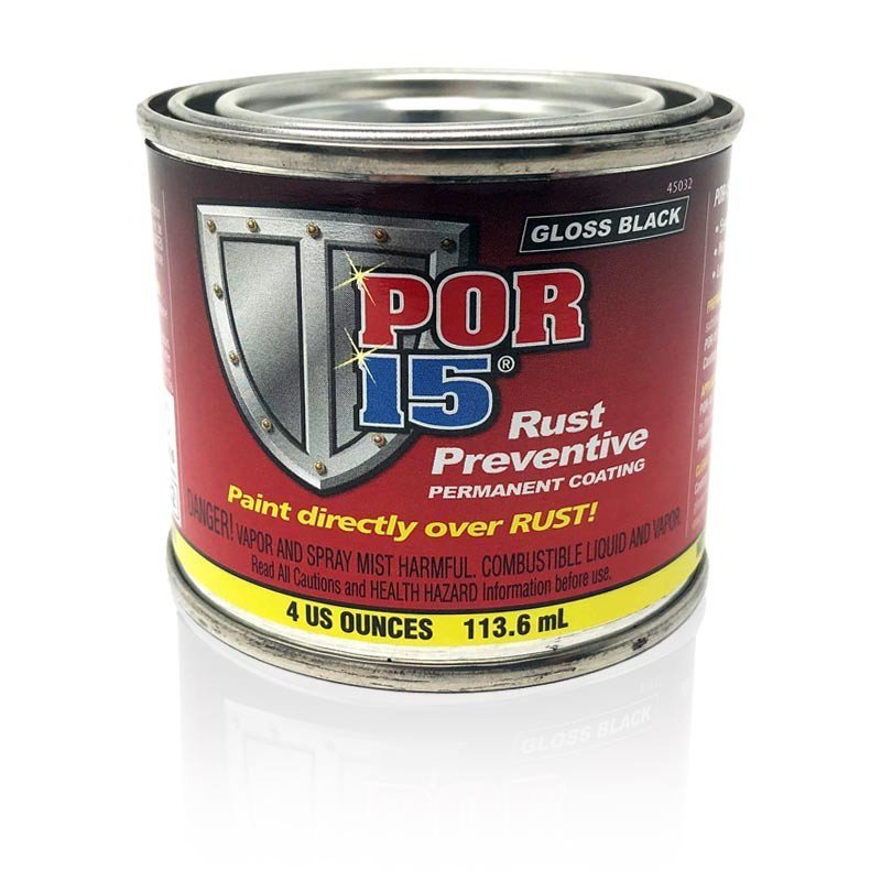 POR15 Gloss Black  Preventative Paint   113.6 ml Tough Durable POR 15 113.6 ml