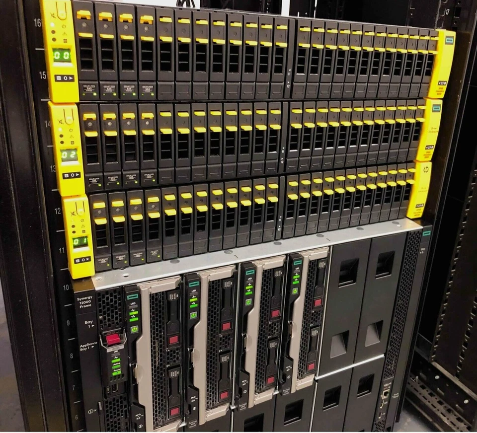 HP 3PAR 8450 112TB Useable SSD SAN HP Synergy 12000 Gen10 1TB RAM Configuration - Image 2 of 4