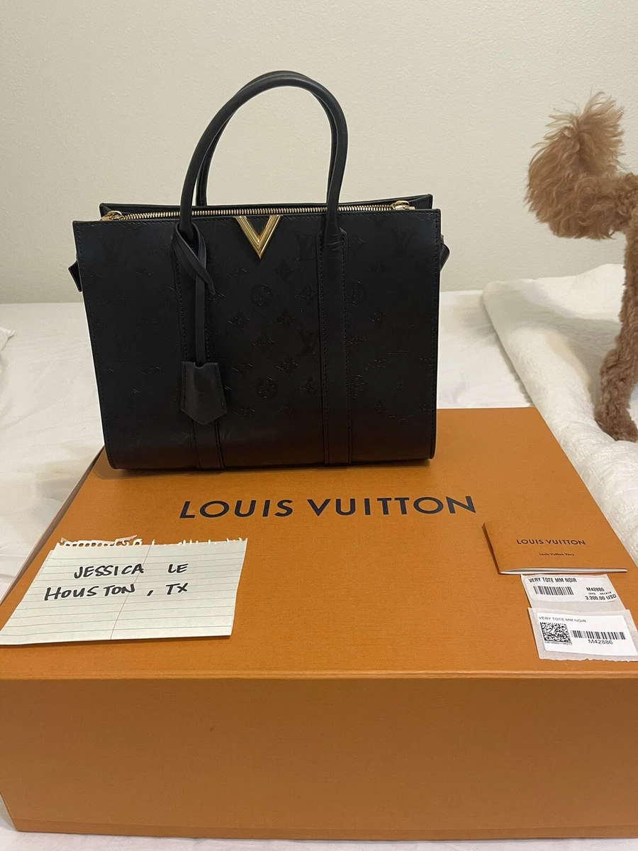 Speedy - ep_vintage luxury Store - Bag - Vuitton - Hand - LOUIS VUITTON  Very Tote MM Monogram Cuir Plume Shoulder Bag Noir Black - Color - Multi -  Monogram - 30 - Louis - M92642 – dct