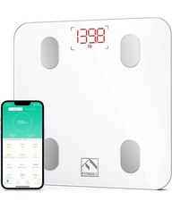 FITINDEX Bluetooth Body Fat Scale, Smart Digital Weight Scale, Body Compositi...