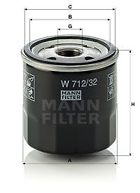 MANN-FILTER W 1170 Filtro olio