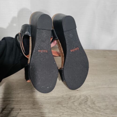 Taos Carousel 2 schwarze Leder Keilsandalen Damen EU 37 US 6-6,5 - Bild 5 von 8