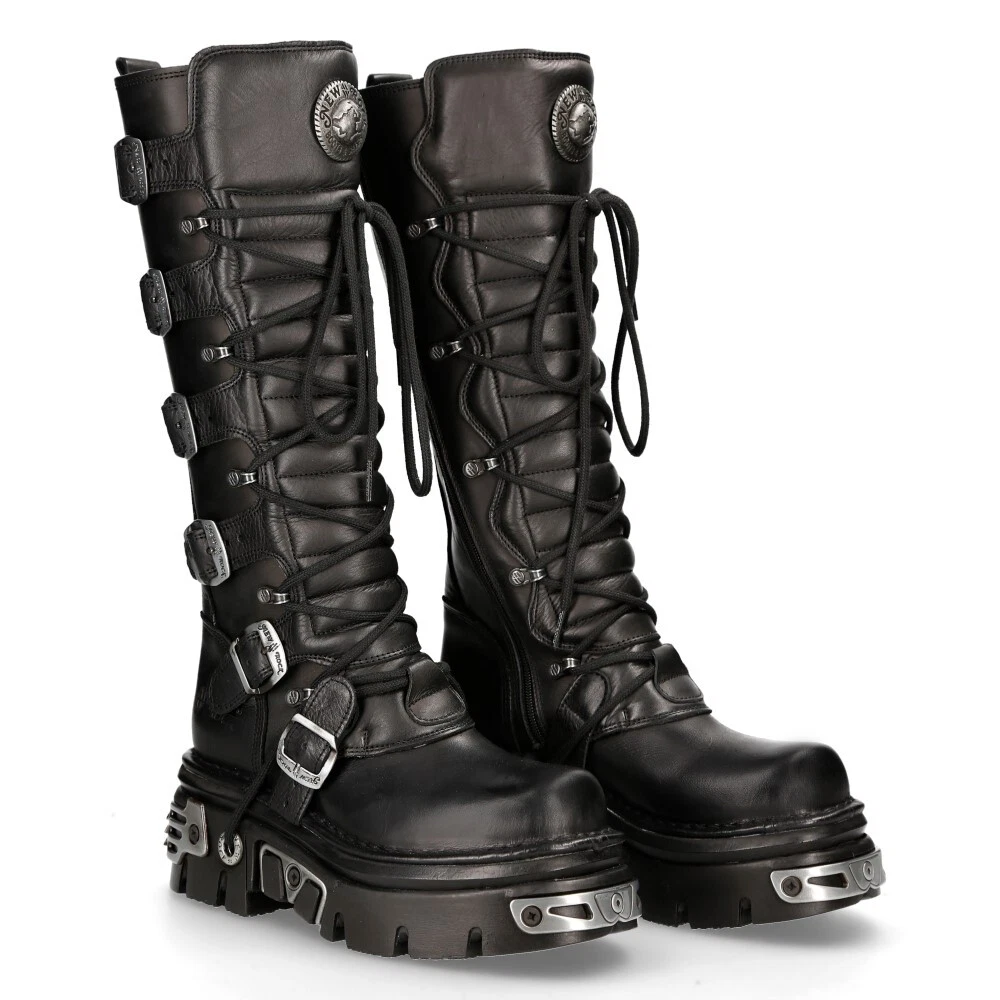 New rock knee high clearance boots