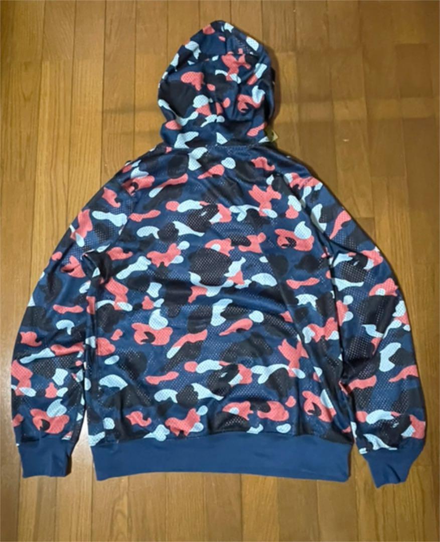 BAPE  MULTI CAMO MESH PULLOVER HOODIE