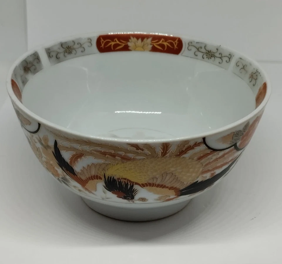 Bol Marocain Porcelaine Amarir Décor Floral et Oiseaux Collection Vaisselle - Photo 1/4