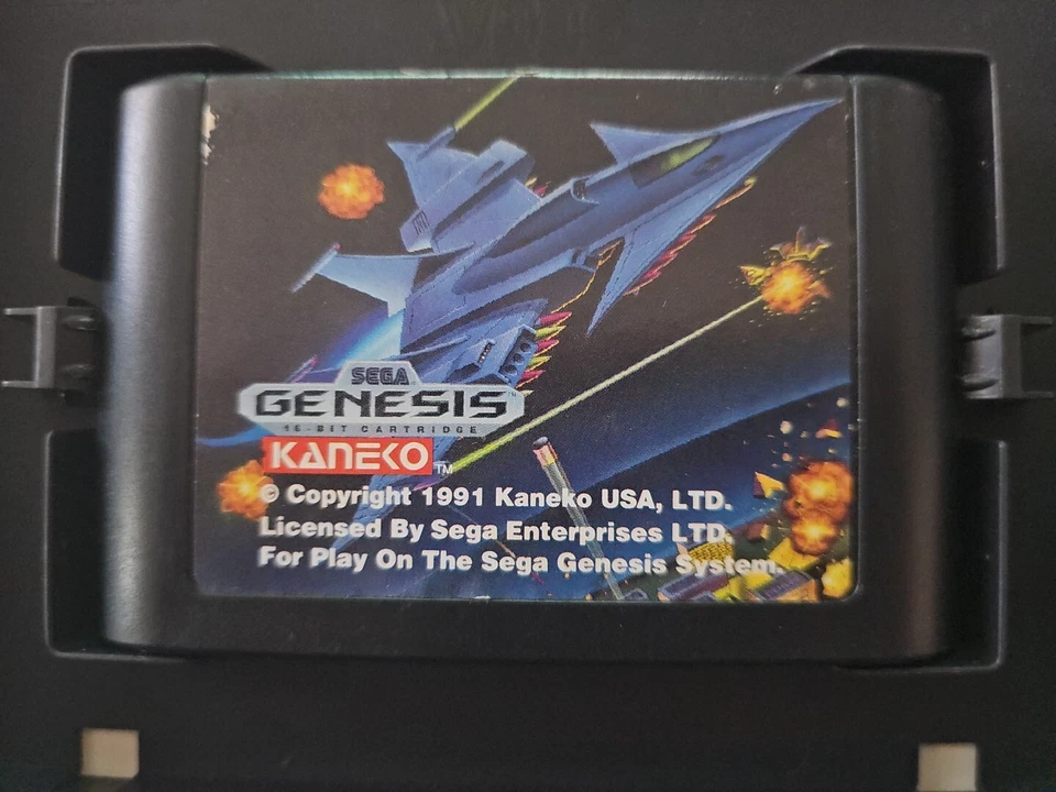 Air Buster (Sega Genesis, 1991) Kaneko vintage game with box - No Manual  - Image 4 of 4
