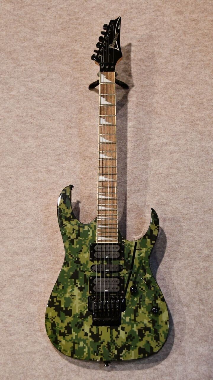 Ibanez RG370DXGP4 Electric Guitar camouflage graphics from Japan #354