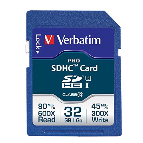 Verbatim 32GB Pro 600X SDHC Memory Card UHS-1 U3 Class 10 - Picture 2 of 2