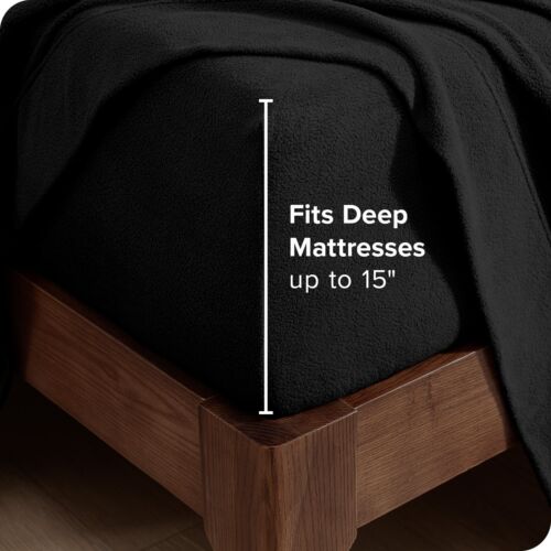 Super Soft Fleece Sheet Set - Deep Pocket, Cozy All-Season from Bare Home - Picture 51 of 96
