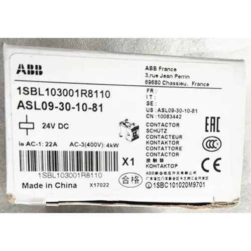 one new ABB AC Contactor ASL09-30-10-81 24VDC Free shipping - Picture 2 of 5