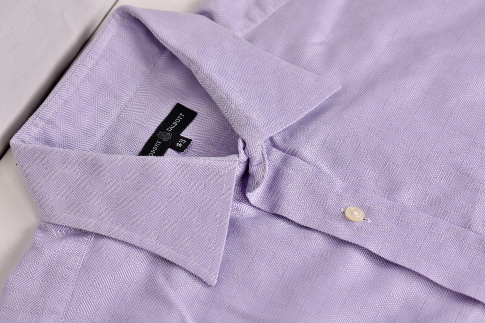 Robert Talbott Light Purple Checked Undertone Poi… - image 1