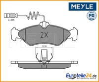 Bremsbelagsatz, Scheibenbremse Meyle 0252162117/PD FüR Vw