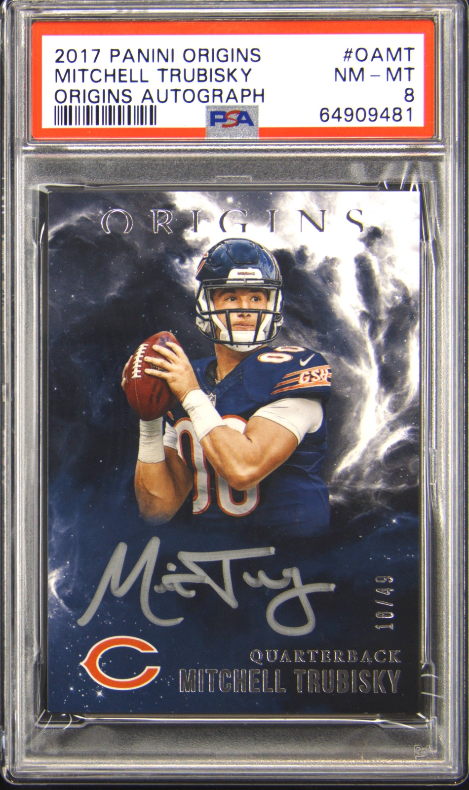 Mitchell Trubisky Panini Origins Origins Autographs #OAMT Base