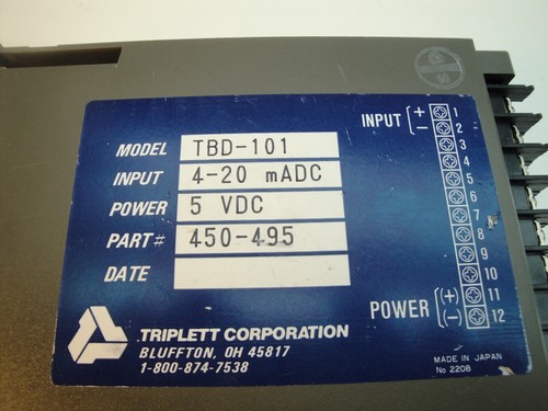 Indicador de porcentaje de bargrafo Triplett TBD-101 0-100% pieza # 450-495 - Imagen 2 de 11
