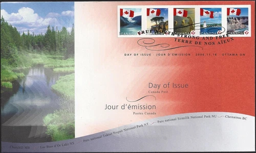 🍁Canada   #2193a    "Canadian Flags"   Brand New 2006  First Day Cover