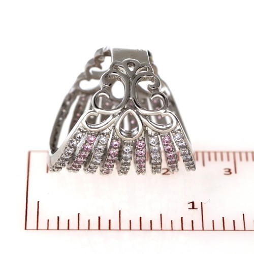 Umwerfend Cubic Zirkonia Nine Line Riesiges Hochzeit Damen Ring Variant Color - Bild 96 von 129