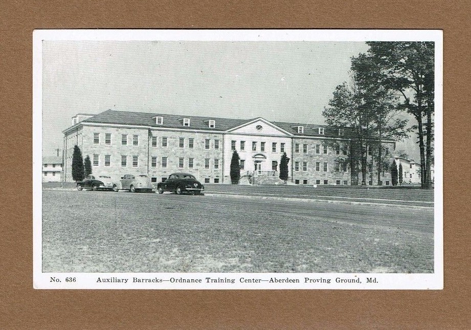 Aberdeen Proving Ground,MD,Maryland Auxiliary Barracks,Ordinance