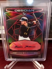 2019 Panini Obsidian Electric Etch Red #13/25 Kevin Kramer Rookie Autograph