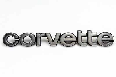 METAL 1980 - 1982 Corvette Emblem / Rear Bumper Letters Script Logo ...