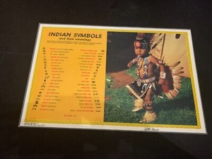 Vintage Indian Symbols and their Meanings Placemat Petley Studios Arizona