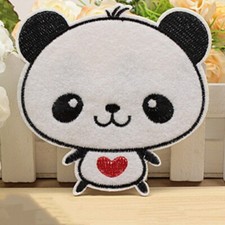 Decoration Cartoon Craft Applique Embroidered cute Patch Panda Iron-On 406