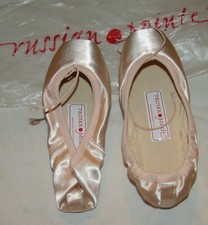 Russian Pointe Pink Ballet Shoes New Sapfir C26 Sd 36 w2 FM No box