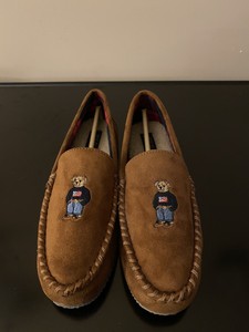 polo bear moccasin slipper