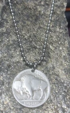 Antique 1920 Indian Head Nickel Necklace Chief Coin Pendant Great Gift 🎁