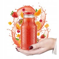 5X KubuŞ-Flasche FüR Saft 330Ml, Glasflaschen Mit Verschluss