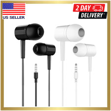  2 Pack Wired Earbuds, 3.5Mm Plug In-Ear Headphones, Wired Earbuds for Music, C