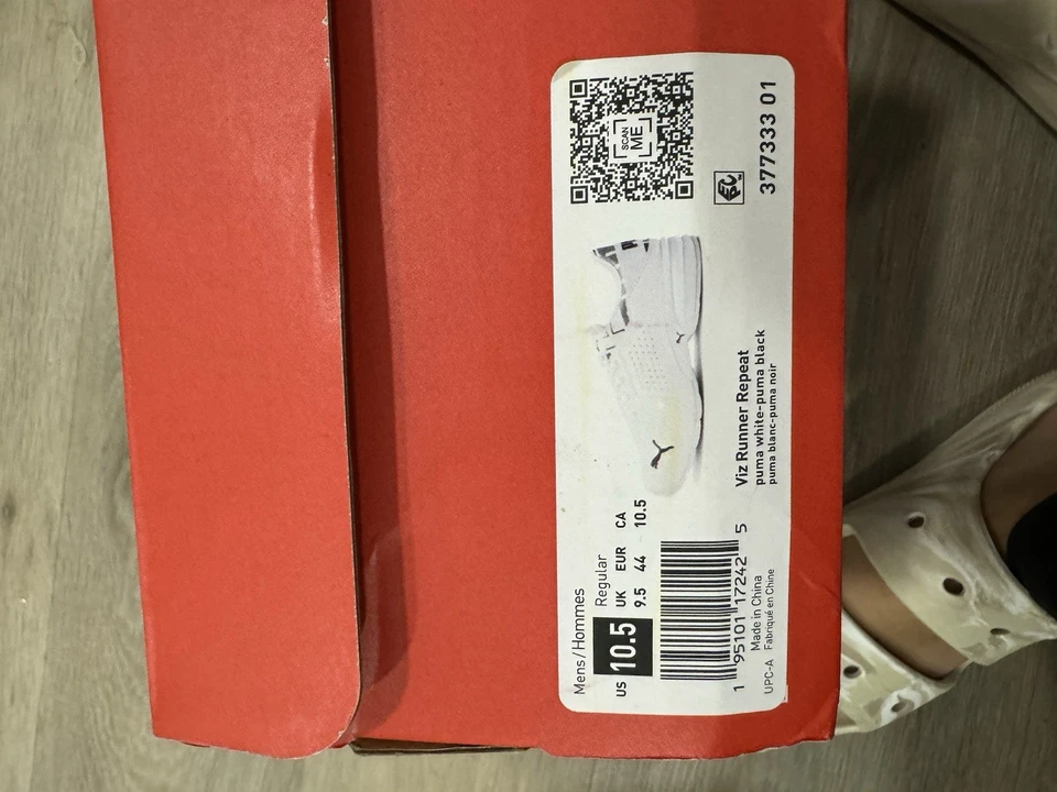 Zapatillas deportivas blancas PUMA Viz Runner Repeat para hombre 37733301 Foto 2 de 4