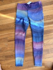 Athleta Girl's Purple Blue Pink Ombr&eacute; Leggings Size XL/14