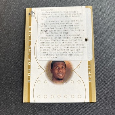 2001 Upper Deck Sign Of The Times Jamal Crawford/DeShawn Stevenson