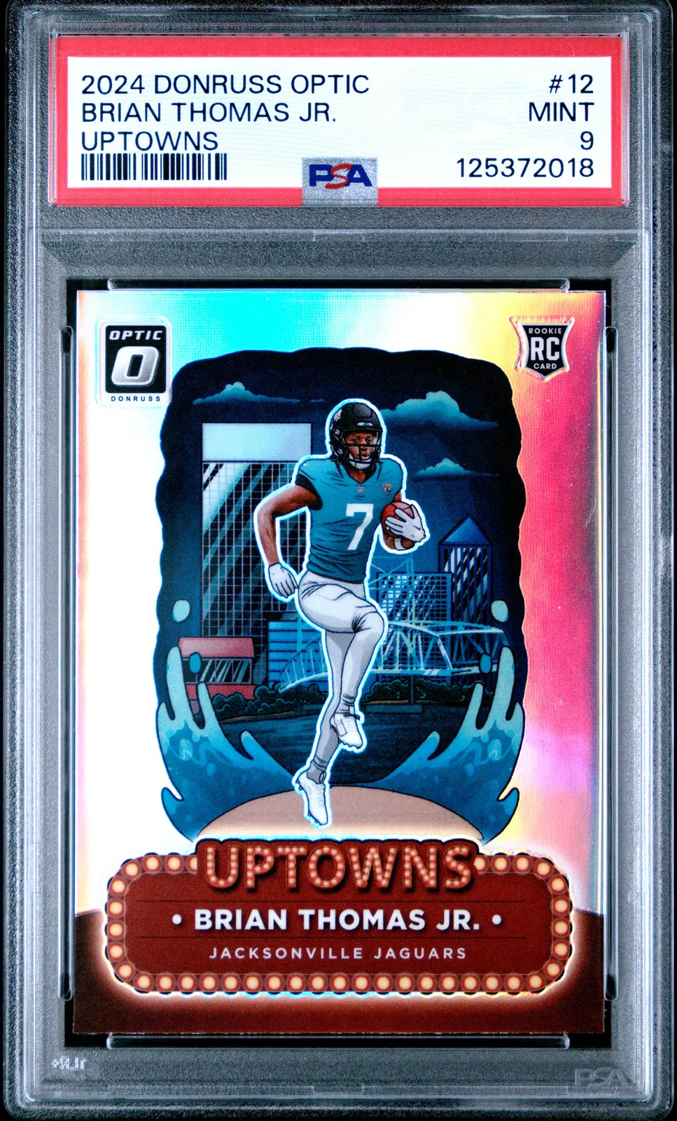 2024 Panini Donruss Optic Uptowns Brian Thomas JR. #12 Uptowns PSA 9