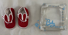 Vintage 1960's Cradle Knit Infant Shoes - Size 1 - Pre Owned